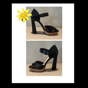 Gianni Bini Patent Leather Platform Sandals